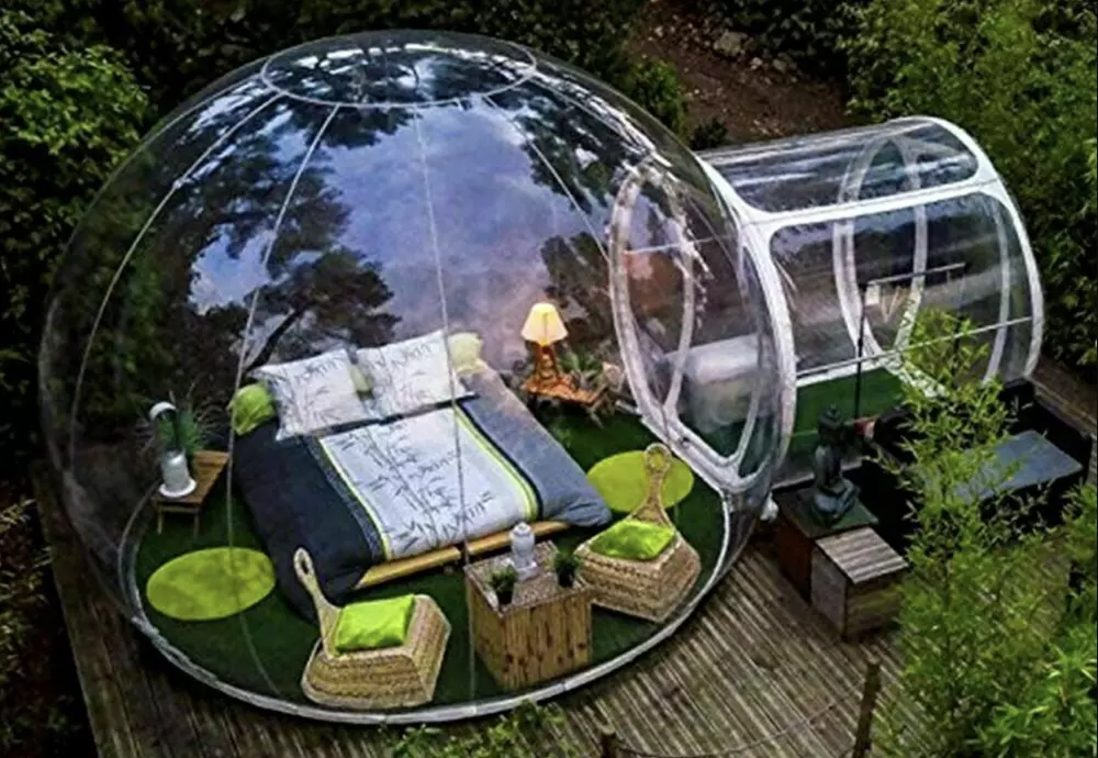 transparent bubble tent