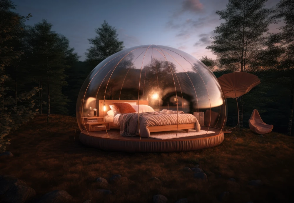 transparent bubble tent